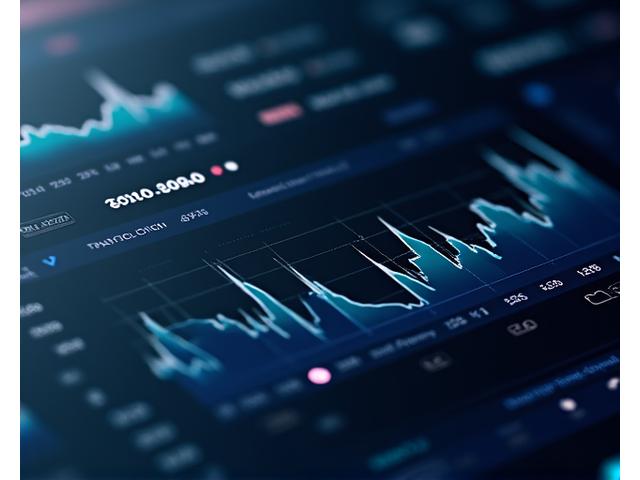 Interactive dashboard displaying cryptocurrency charts and financial metrics for a Web3 project.