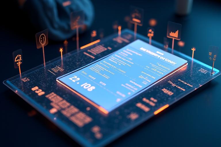 A futuristic, secure digital receipt displayed on a sleek holographic interface, with blockchain transaction hashes and QR codes confirming authenticity. The receipt shows details for a luxury item, alongside small icons for warranty, sustainability impact, and potential resale value, all glowing with neon accents.